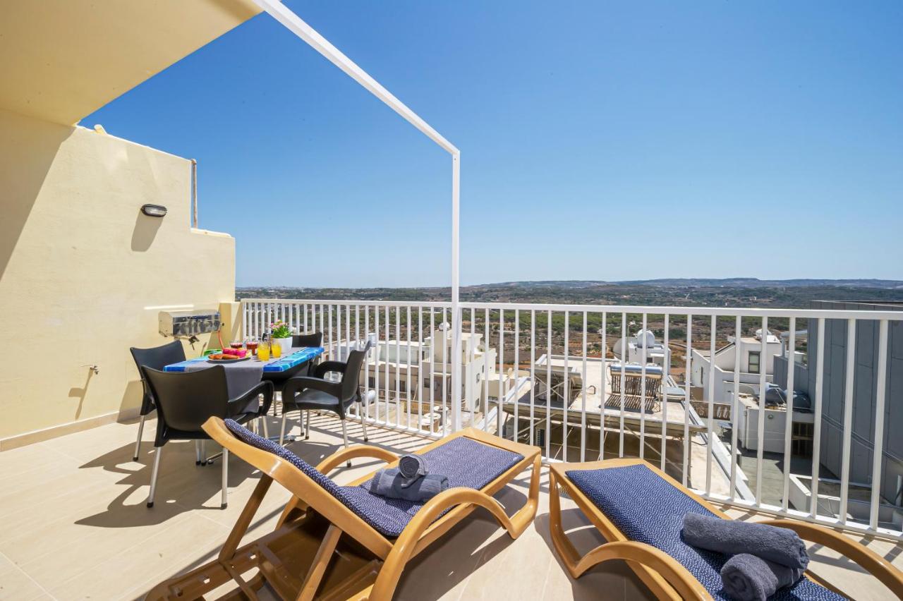 Summer Breeze Apartment With Terrace With Panoramic Views - By Getawaysmalta 멜리에하 외부 사진