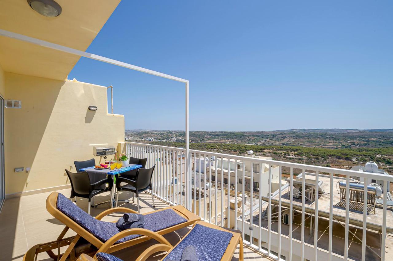 Summer Breeze Apartment With Terrace With Panoramic Views - By Getawaysmalta 멜리에하 외부 사진