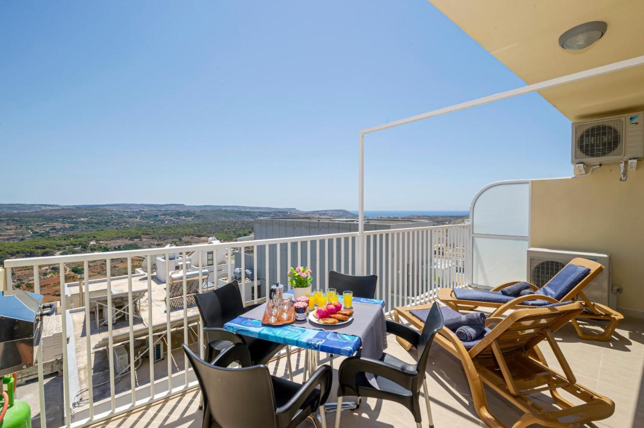 Summer Breeze Apartment With Terrace With Panoramic Views - By Getawaysmalta 멜리에하 외부 사진