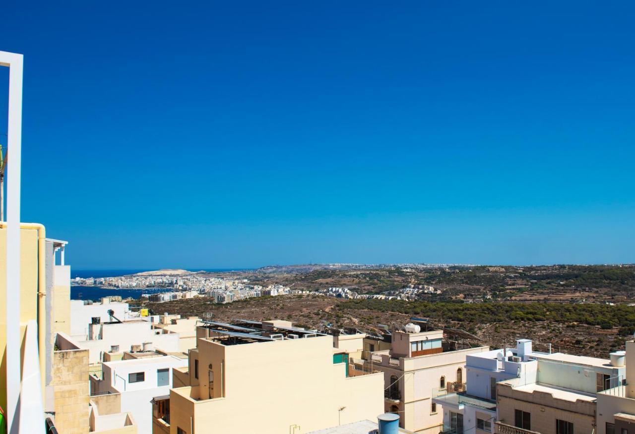 Summer Breeze Apartment With Terrace With Panoramic Views - By Getawaysmalta 멜리에하 외부 사진