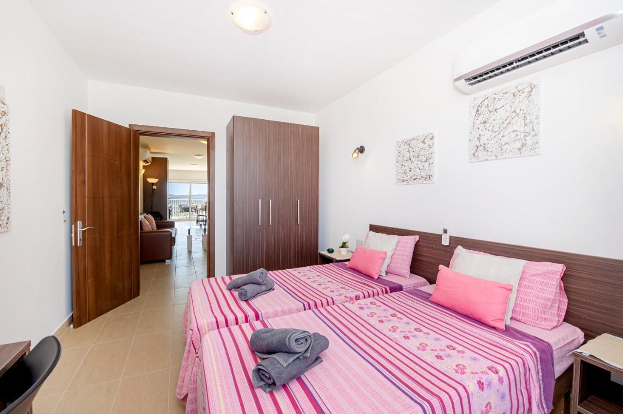 Summer Breeze Apartment With Terrace With Panoramic Views - By Getawaysmalta 멜리에하 외부 사진