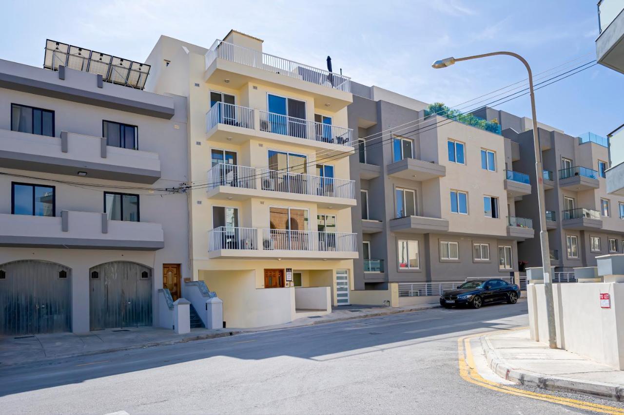Summer Breeze Apartment With Terrace With Panoramic Views - By Getawaysmalta 멜리에하 외부 사진