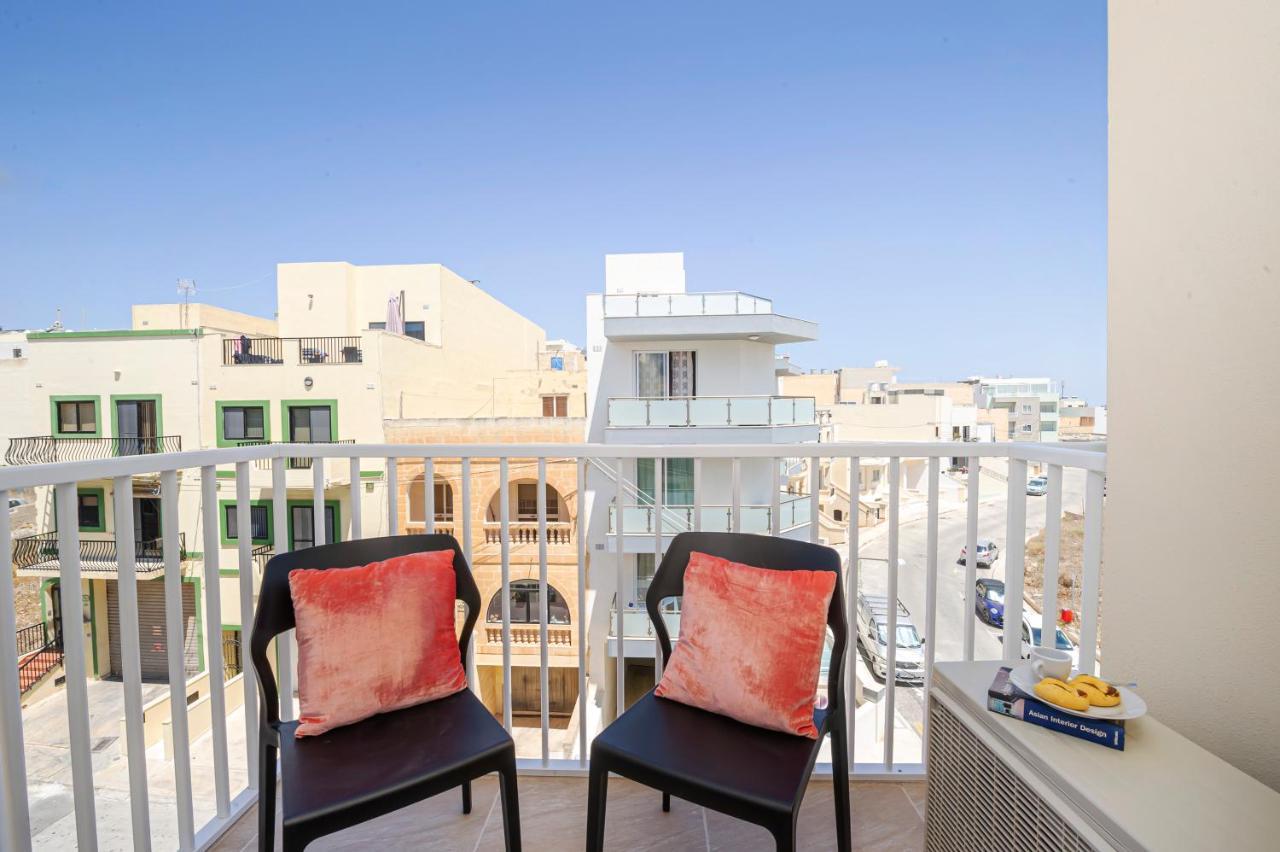 Summer Breeze Apartment With Terrace With Panoramic Views - By Getawaysmalta 멜리에하 외부 사진